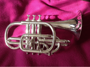 Engraved cornet
